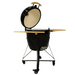 Inferno Kamado large top open sides up left side view