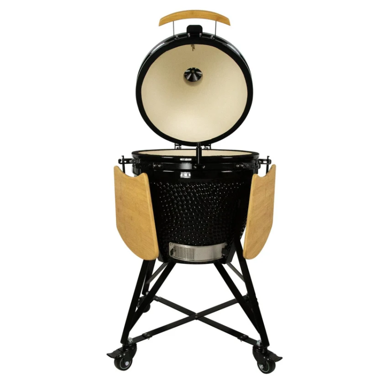 Inferno Kamado large top open sides down front view