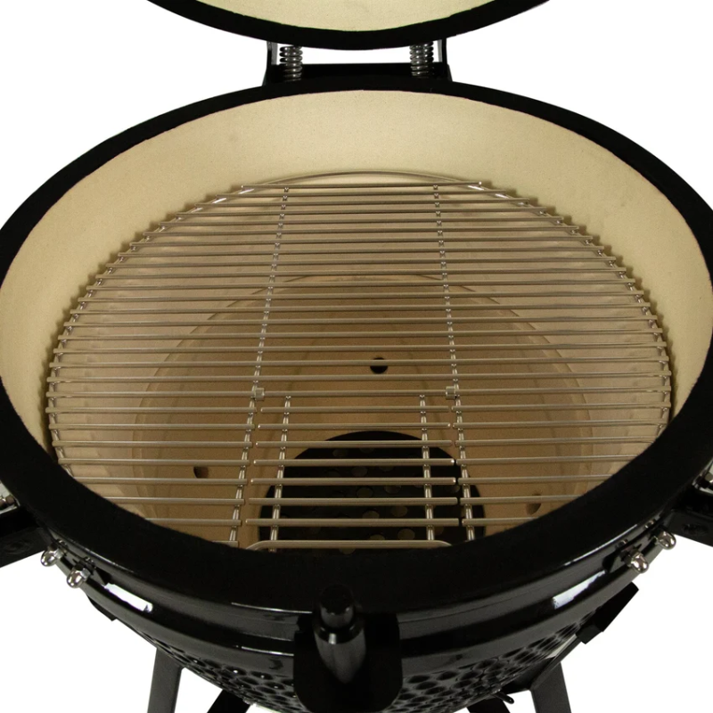 Inferno Kamado large top open grill close up