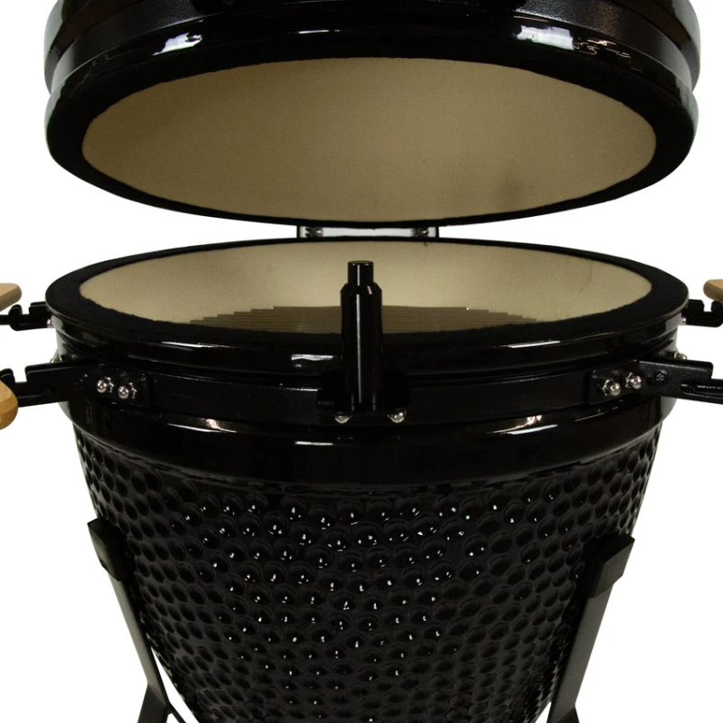 Inferno Kamado large top open close up