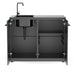 Cozze® Elements Outdoor Kitchen 110cm Sink Module inside cupboards view
