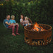 GrillSymbol_Corten_Steel_Fire_Pit_Antigo_with_people
