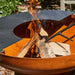 Barbecook Jack Firepit fire with plancha
