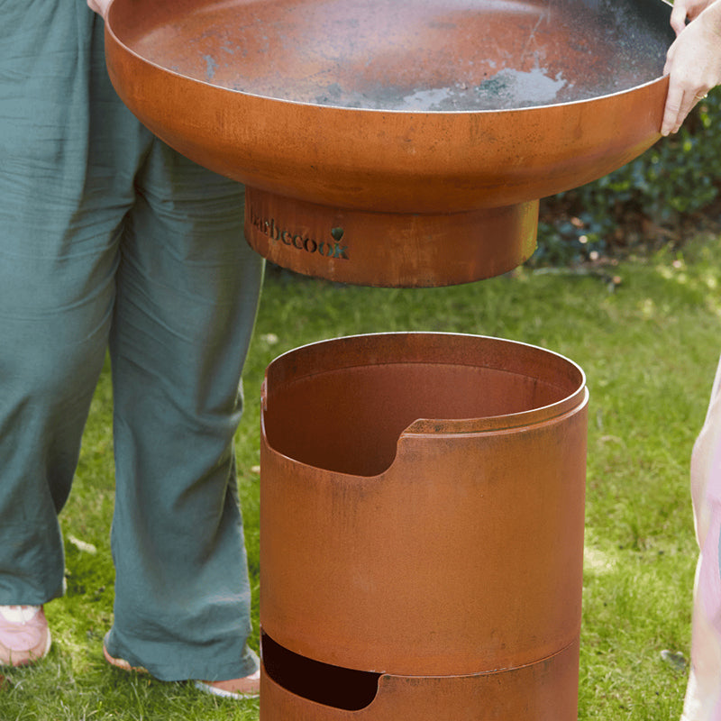 Barbecook Jack Firepit assemble top firepit piece