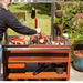Barbecook Pedro Asado grill cooking on full grill