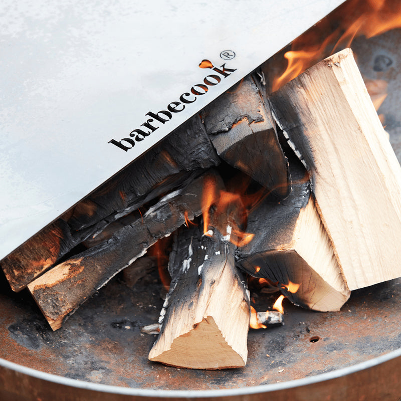 Barbecook Plancha for Firepit 75cm fire and logo