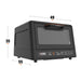 Blackstone Electric Pizza and Airfryer Combo DImensions