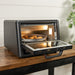 Blackstone Electric Pizza and Airfryer Combo open door baking