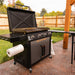 Blackstone 2230 36inch Cabinet with Side Table Setup Outside with paper towel holder