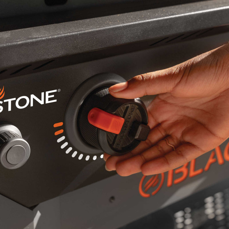 Blackstone 2310 36in Iron Forged Griddle with Hood Control knob