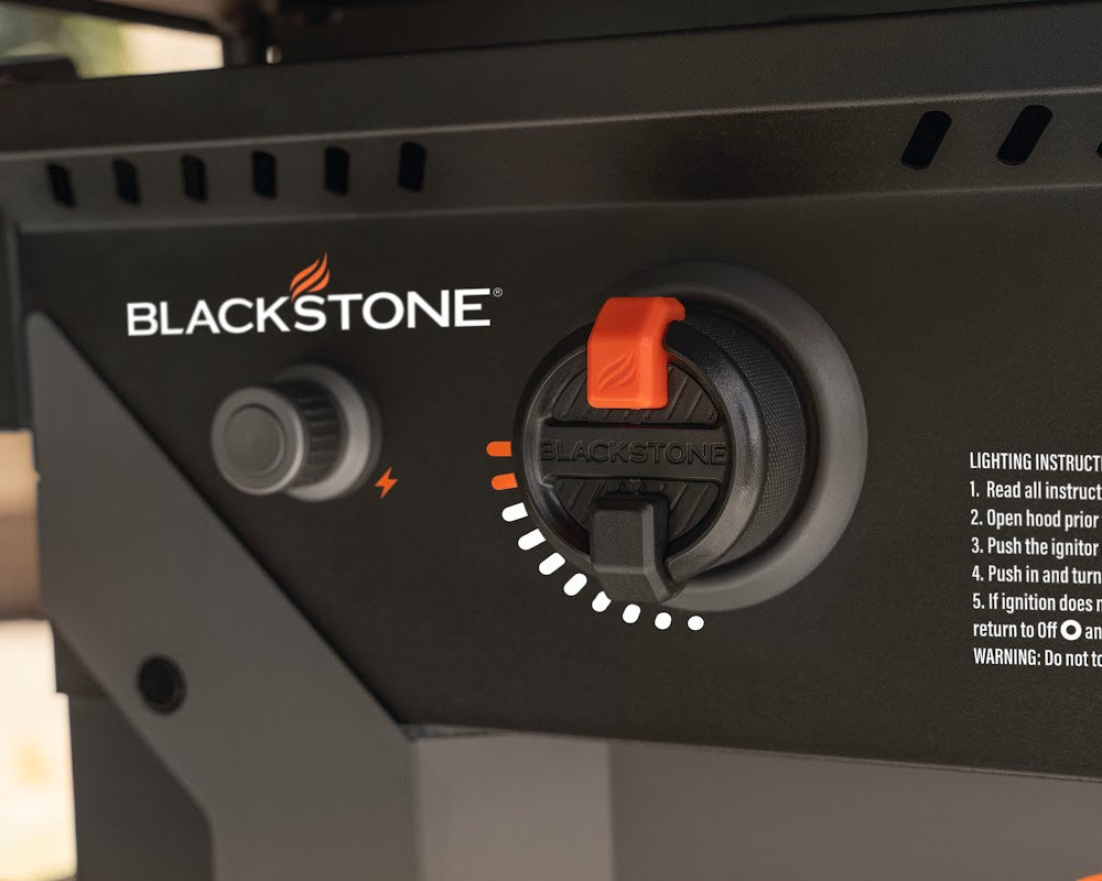Blackstone 2310 36in Iron Forged Griddle with Hood Ignition switch
