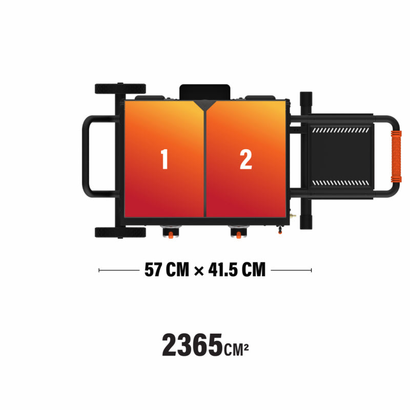 Blackstone 2350 22 inch On The Go Omnivore FlexFold Griddle Heat zones