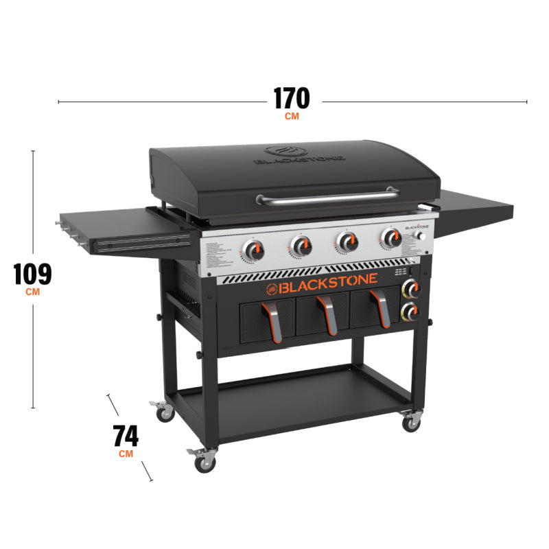 Blackstone 36inch Griddle with Airfryer Dimensions