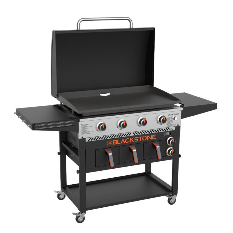 Blackstone 36inch Griddle with Airfryer open hood