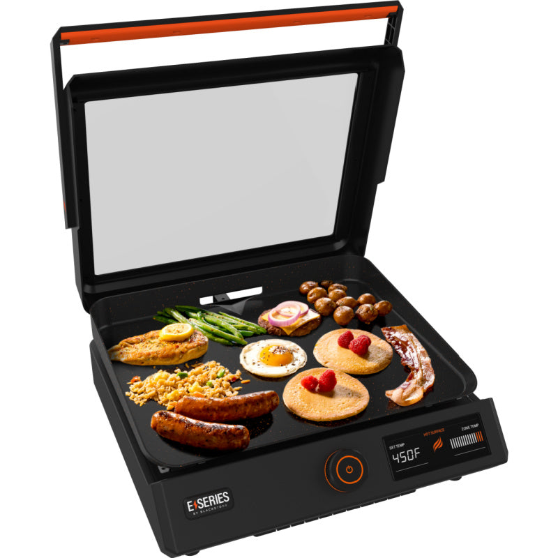 Blackstone 17inch Tabletop Griddle open cooking breakfast