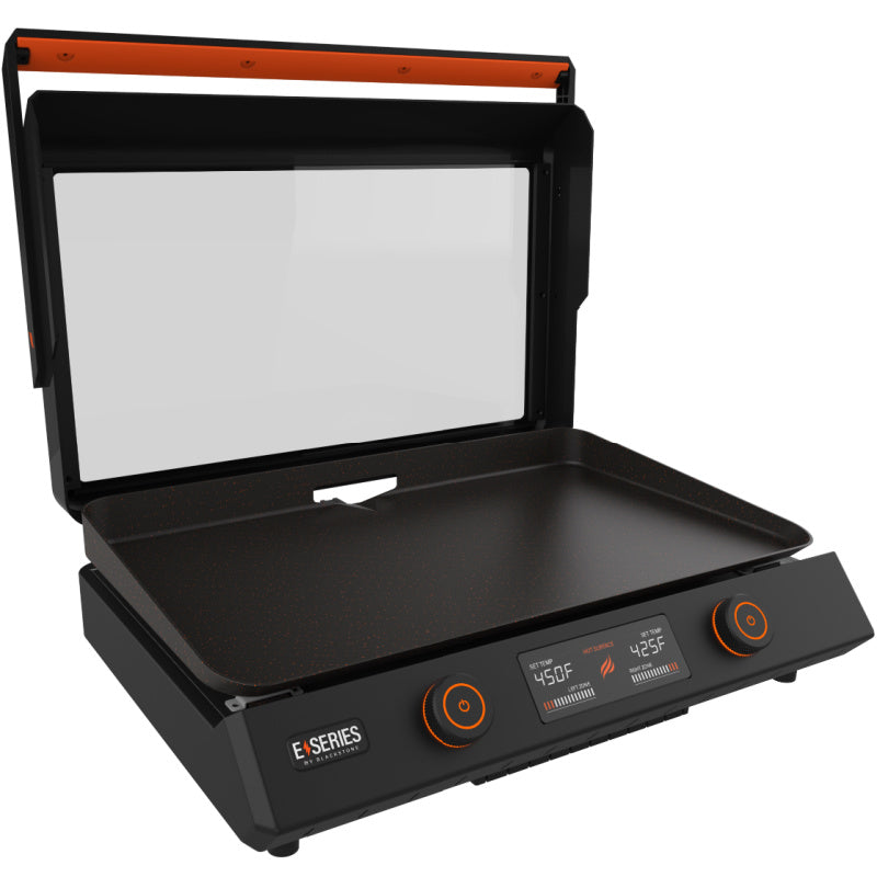 Blackstone 22inch E Series Electric Griddle with open hood