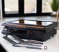 Blackstone 22inch E Series Electric Griddle on bench with accessories
