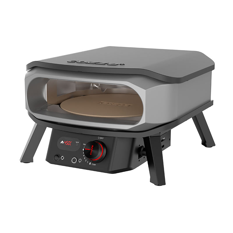 COZZE 13" Premium Rotate Gas Pizza Oven front right view