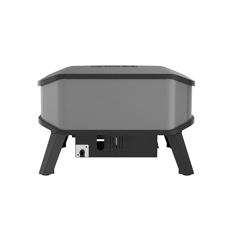 COZZE 13" Premium Rotate Gas Pizza Oven rear view
