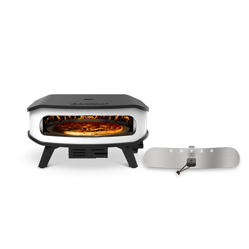 COZZE 17inch Pizza Oven Rotating Stone cooking pizza