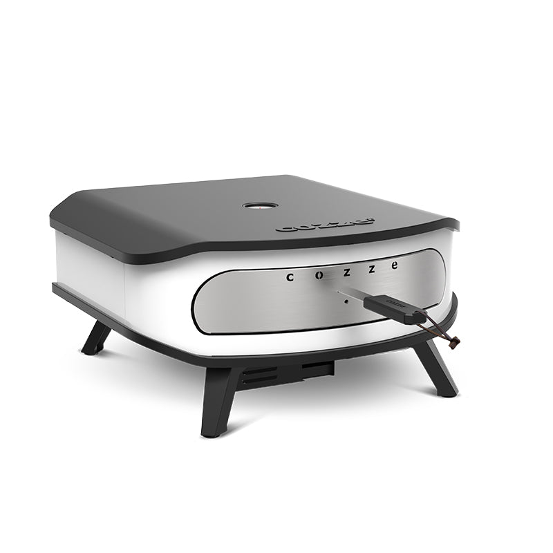 COZZE 17inch Pizza Oven Rotating Stone left view