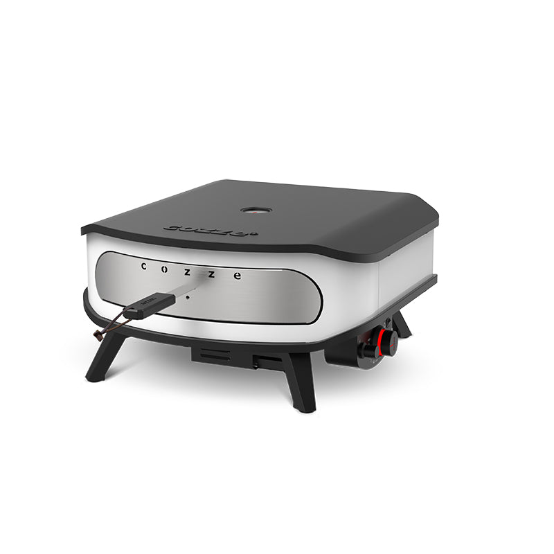 COZZE 17inch Pizza Oven Rotating Stone with cover right view
