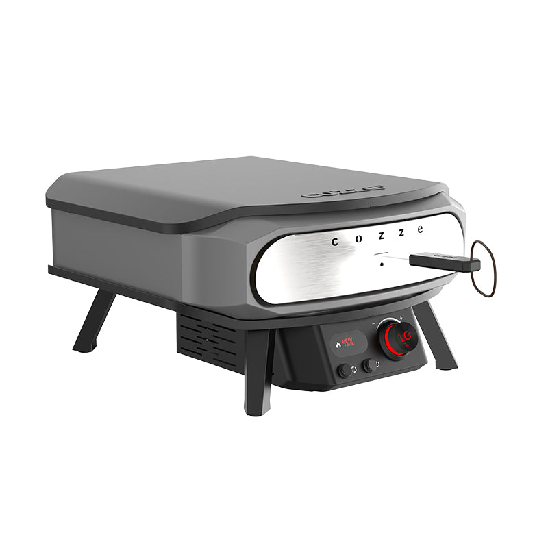 COZZE 17" Premium Rotate Electric Pizza Oven with door left view