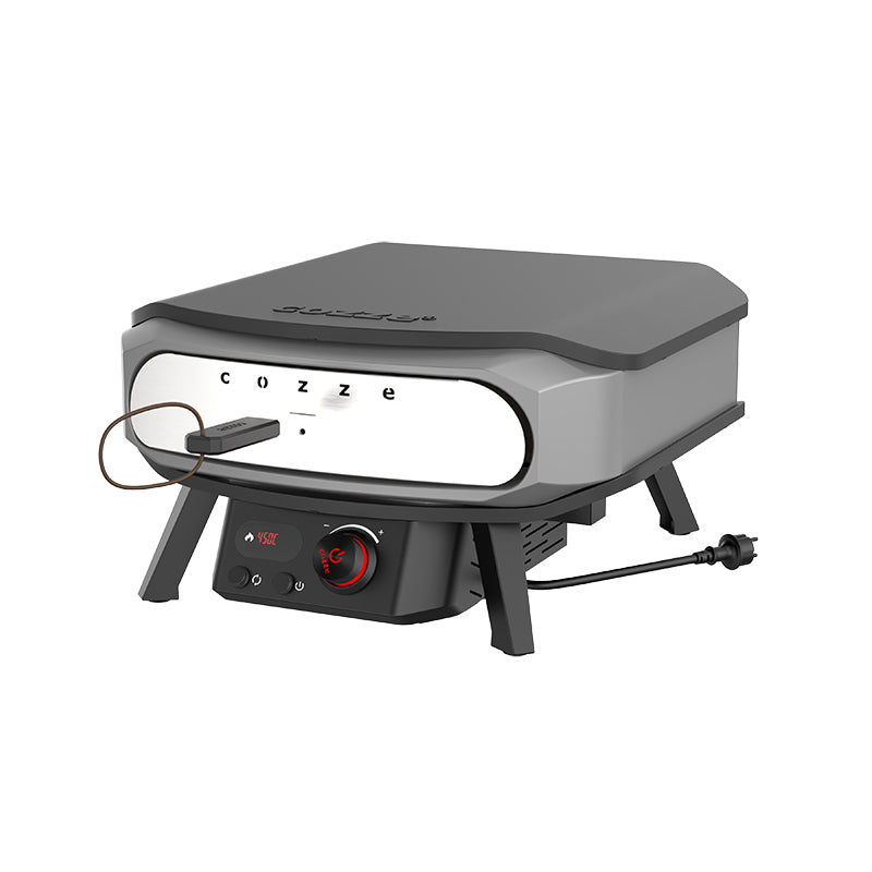 COZZE 17" Premium Rotate Electric Pizza Oven with door right view