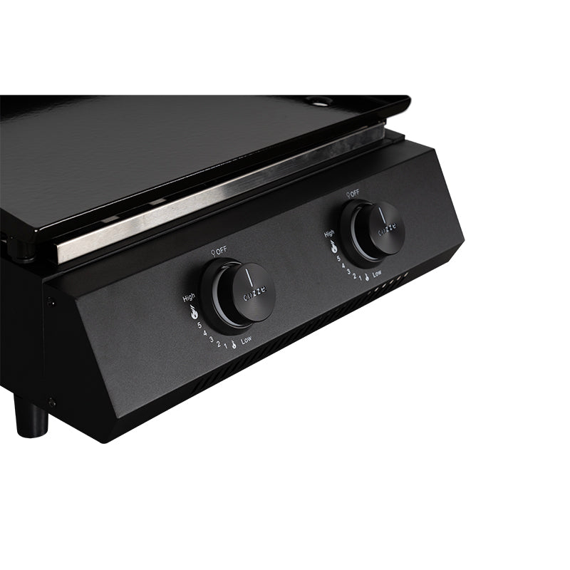 COZZE G400 Plancha Gas grill controls