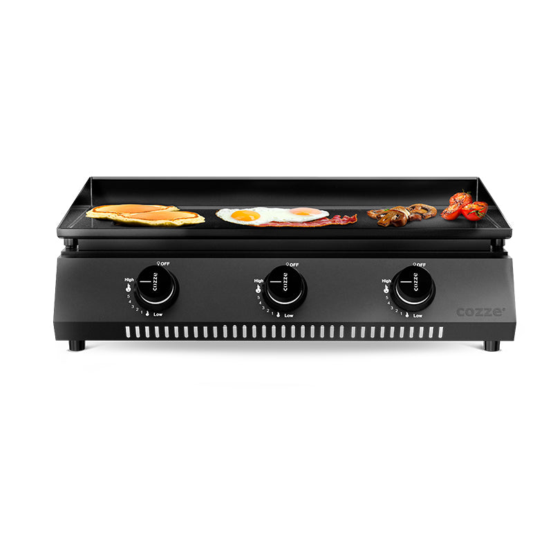 COZZE G700 Plancha gas grill cooking breakfast