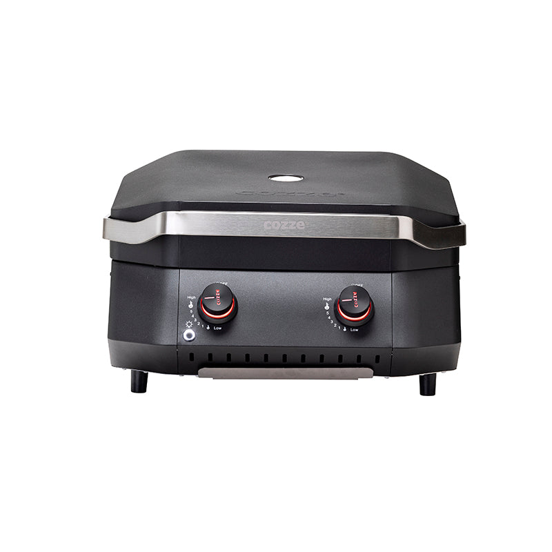 COZZE G500 Gas Plancha Closed lid front view
