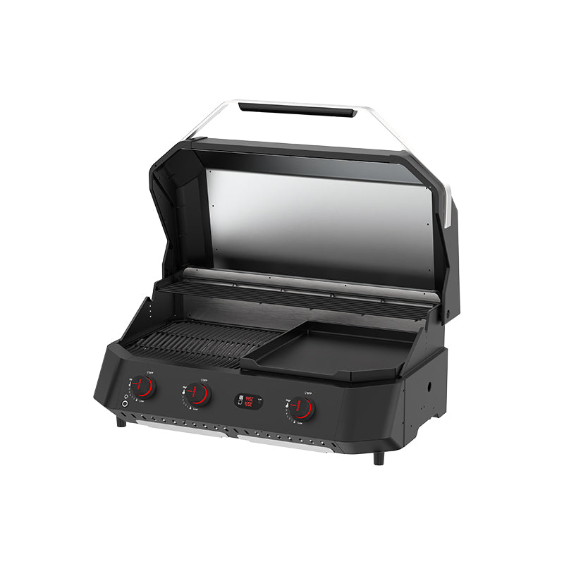 COZZE G800 Combo Grill Open Lid Right view