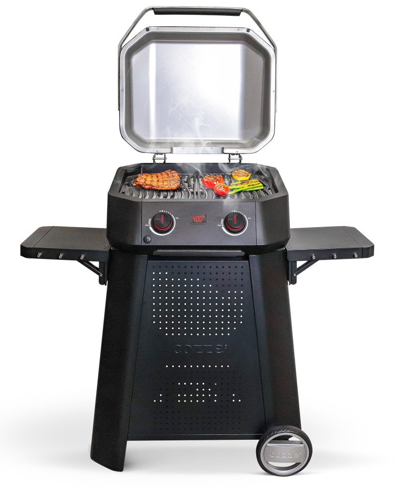 COZZE Premium Cart 500-series with Grill cooking food