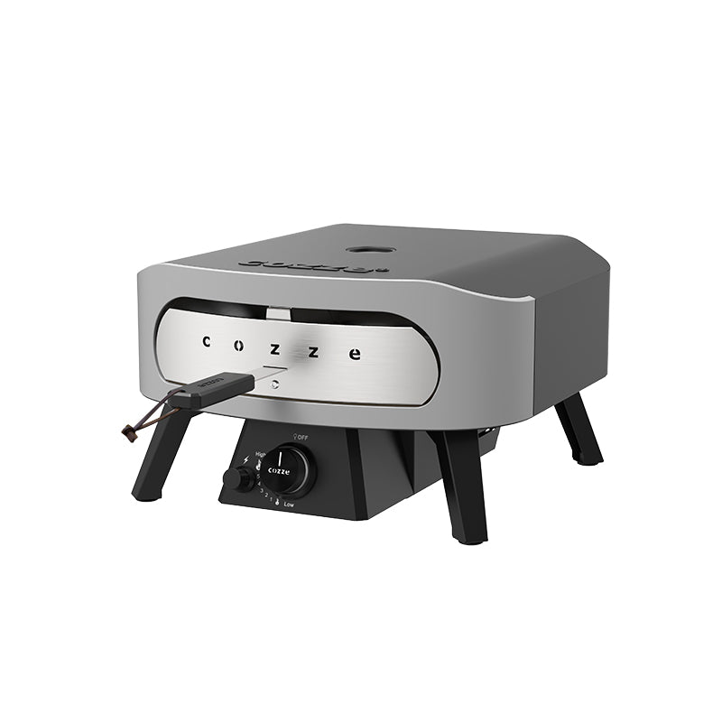 Cozze Gas Classic 13inch Pizza oven side view with cover
