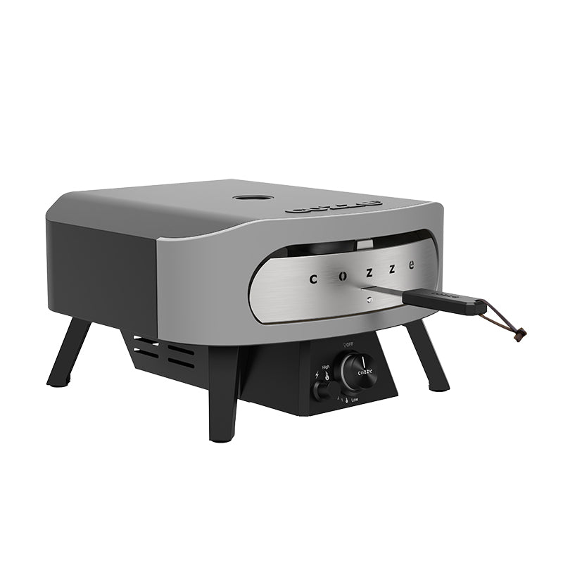 Cozze Gas Classic 13inch Pizza oven with cover side view