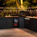 Cozze® Elements Fridge with outdoor kitchen at night