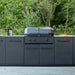 Cozze® Elements Outdoor Kitchen 90cm Low Grill Module with BBQ outside