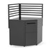 Cozze® Elements Outdoor Kitchen Corner Module with backing