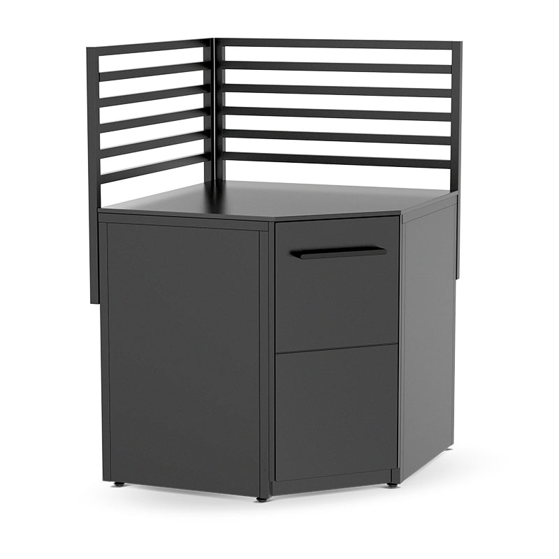 Cozze® Elements Outdoor Kitchen Corner Module with backing