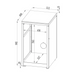 Cozze® Elements Outdoor Kitchen Fridge Module dimensions