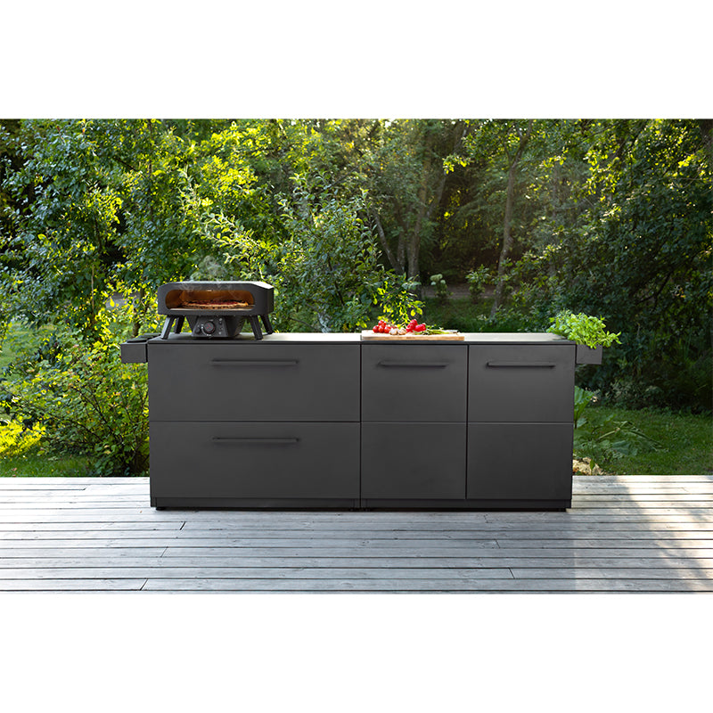Cozze® Elements Outdoor Kitchen drawers and cupboards modules with pizza oven