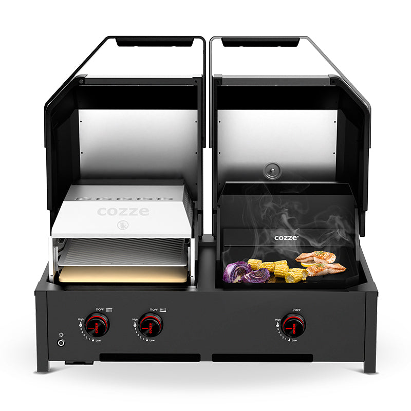 Cozze Quattro 900 open grilling veges 