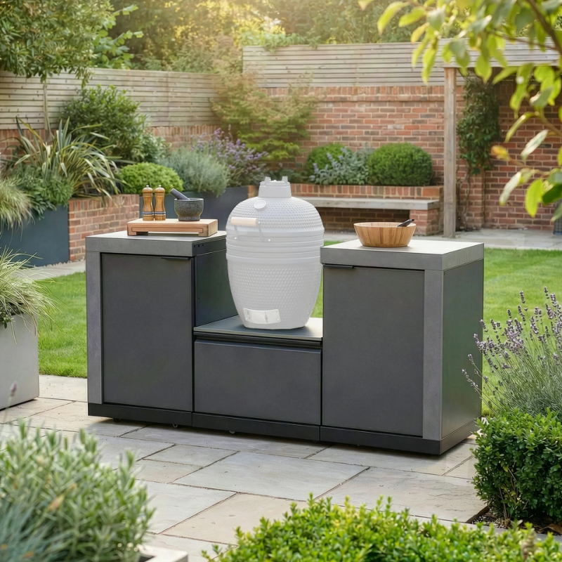 Maze_Ember_Small_Linear_Outdoor_Kitchen_Kamado_on_tiles