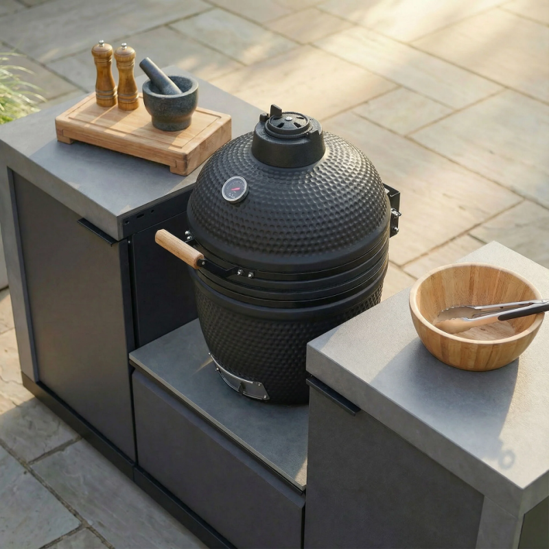 Maze_Ember_Small_Linear_Outdoor_Kitchen_Kamado_Set_top_view