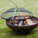 Barbecook Spark Firepit Black screen 75cm and 60cm with fire