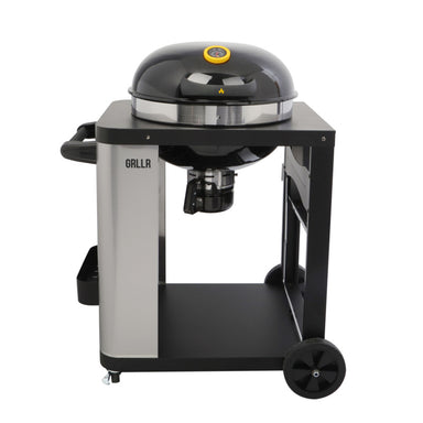 GRLLR Dome Cart Pro BBQ with shelf folded down