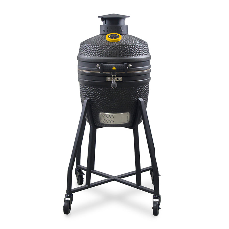 GRLLR Ember Classic 16 inch Kamado BBQ | Charcoal Black With Trolley