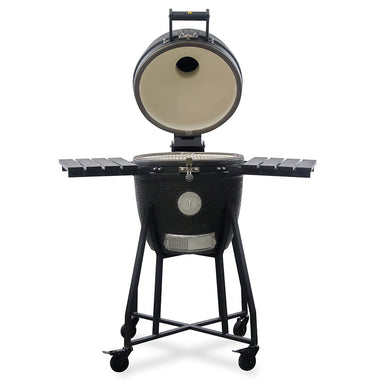 GRLLR Ember 18-Inch Lid Open on Trolley