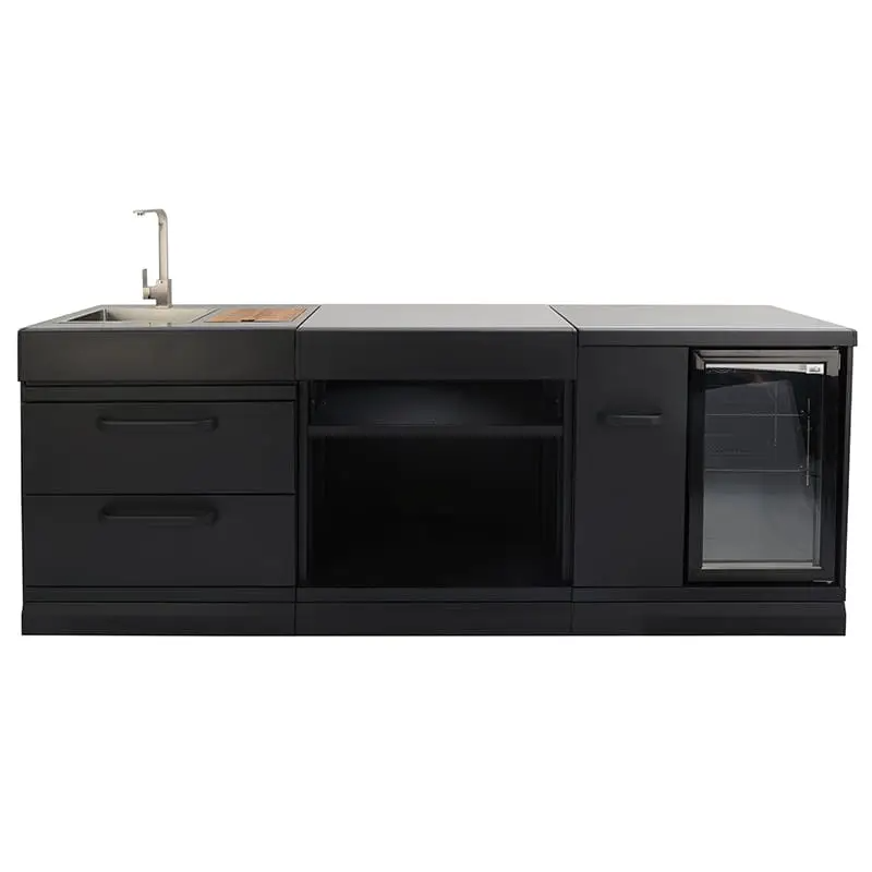 GRLLR Connect kitchen with sink unit expansion unit and fridge unit