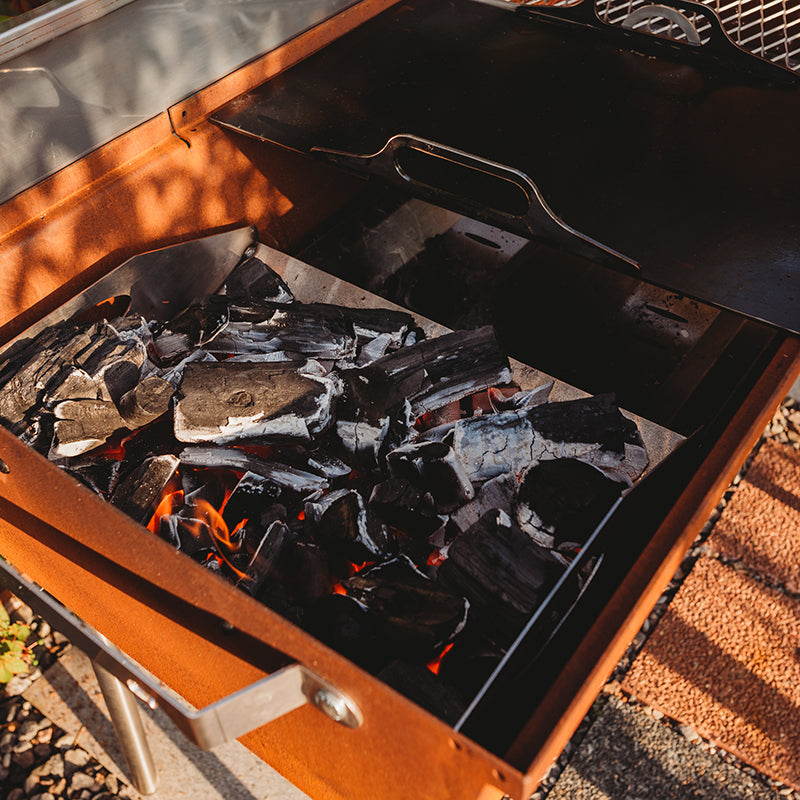 GrillSymbol Charcoal Grill Naked Chef XXL fire basket 
